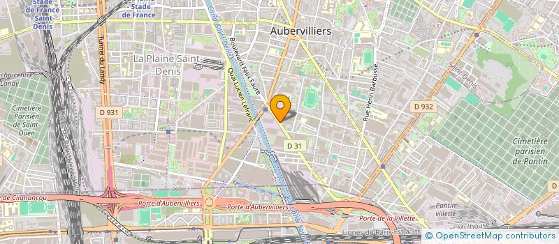 localisation de l'entreprise ISO AUBER à AUBERVILLIERS