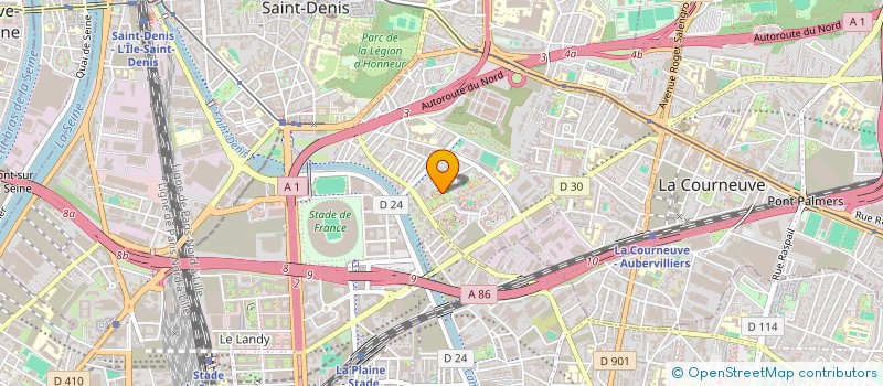 localisation de l'entreprise ISO B à SAINT-DENIS