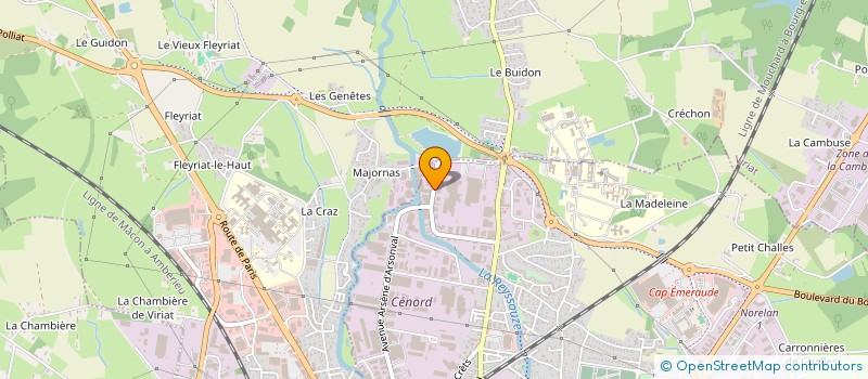 localisation de l'entreprise ISO-BAT à BOURG-EN-BRESSE