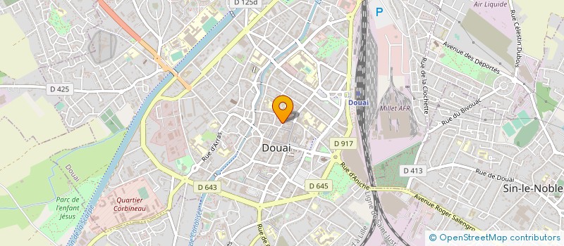 localisation de l'entreprise ISO BAT à DOUAI