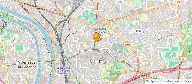 localisation de l'entreprise ISO BAT à SAINT-DENIS