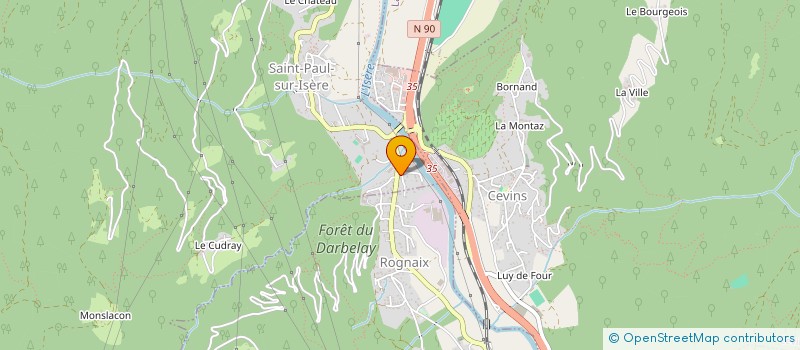 localisation de l'entreprise ISO-BAT  SAINT-PAUL-SUR-ISERE