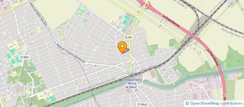 localisation de l'entreprise ISO BATIMENT  MITRY-MORY