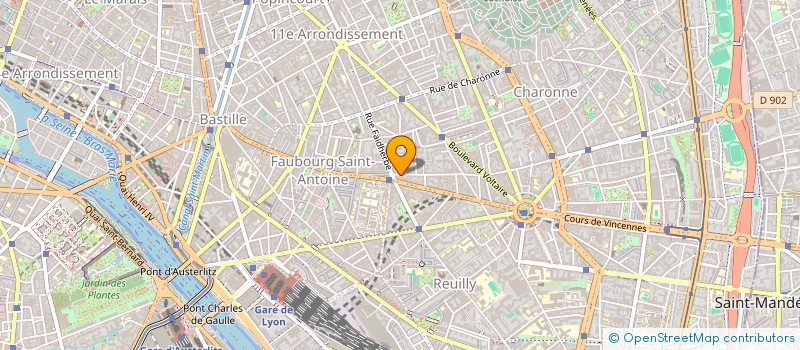 localisation de l'entreprise ISO BATT  PARIS