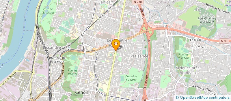 localisation de l'entreprise ISO BOAT 33  CENON