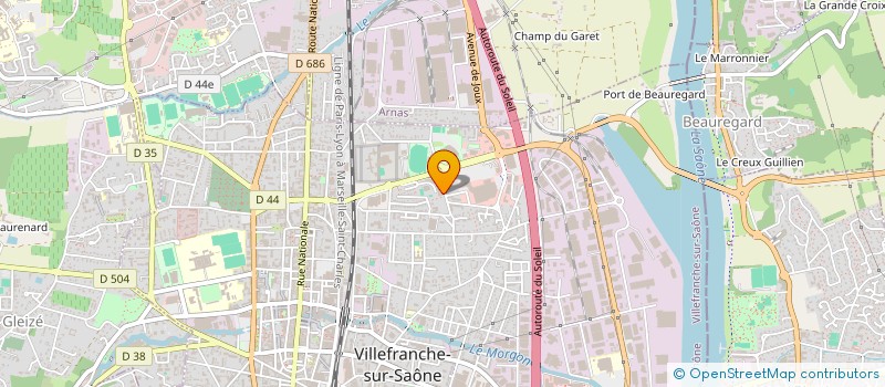 localisation de l'entreprise ISO CALADE à VILLEFRANCHE-SUR-SAONE