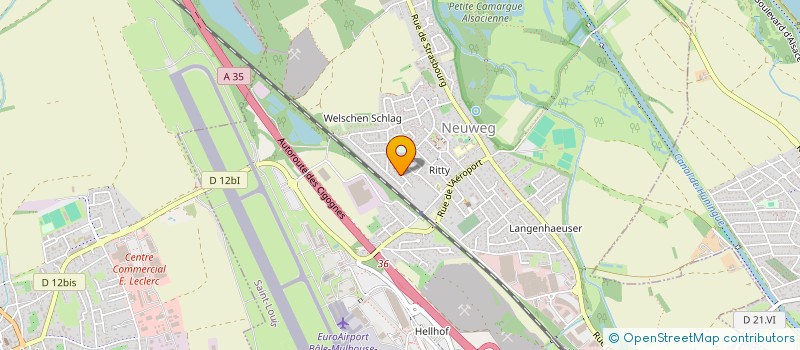 localisation de l'entreprise ISO&CALO68 à SAINT-LOUIS
