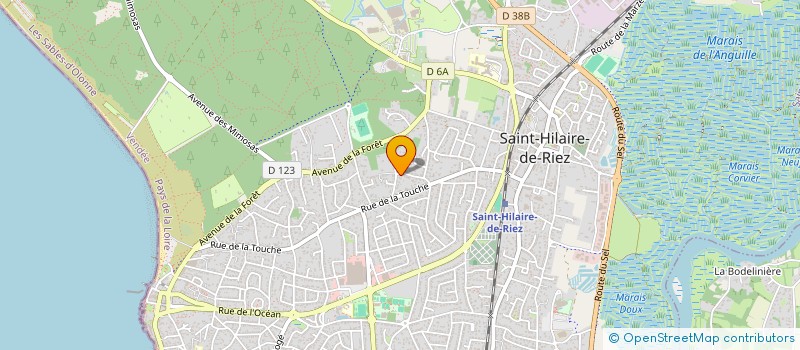 localisation de l'entreprise ISO CHANVRE 85 à SAINT-HILAIRE-DE-RIEZ