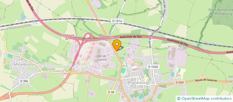 localisation de l'entreprise ISO CHAUF +  PHALSBOURG