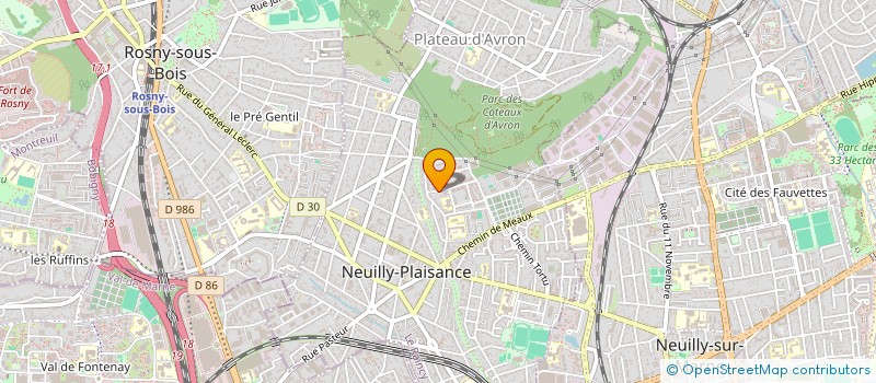 localisation de l'entreprise ISO CHAUFFA à NEUILLY-PLAISANCE