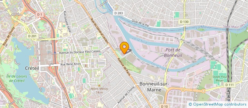 localisation de l'entreprise ISO CLAIR MULTIMEDIA  BONNEUIL-SUR-MARNE