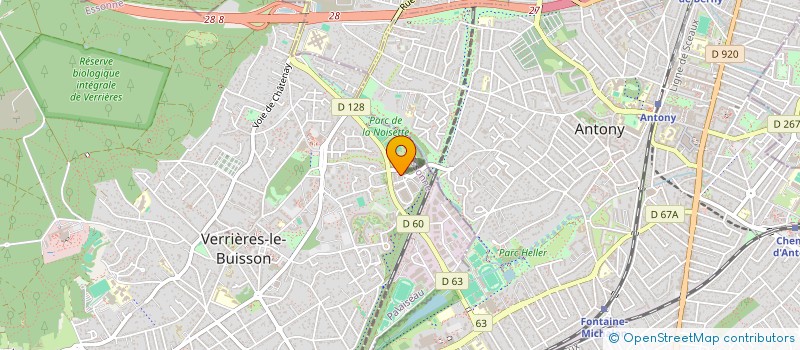 localisation de l'entreprise ISO COM à VERRIERES-LE-BUISSON