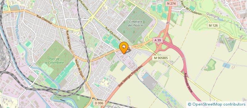 localisation de l'entreprise ISO'COM à DIJON