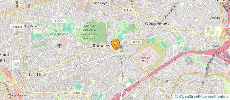 localisation de l'entreprise ISO CONCEPT à ROMAINVILLE
