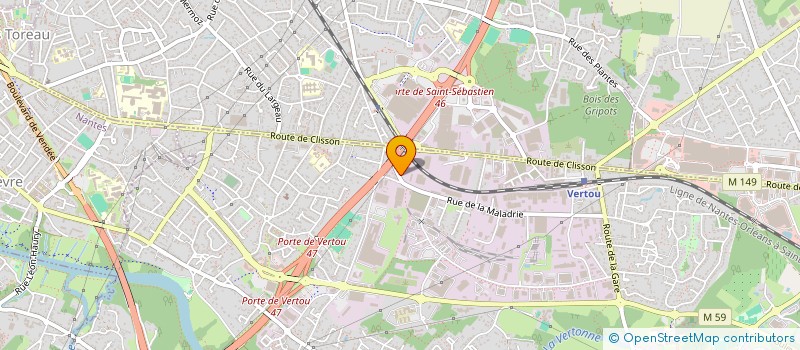 localisation de l'entreprise ISO CONCEPT HABITAT  VERTOU