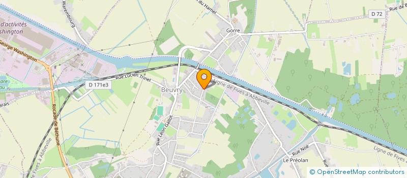 localisation de l'entreprise ISO-CONCEPT NORD  BEUVRY