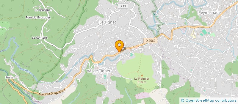 localisation de l'entreprise ISO CONCEPT TRAVAUX à LE TIGNET