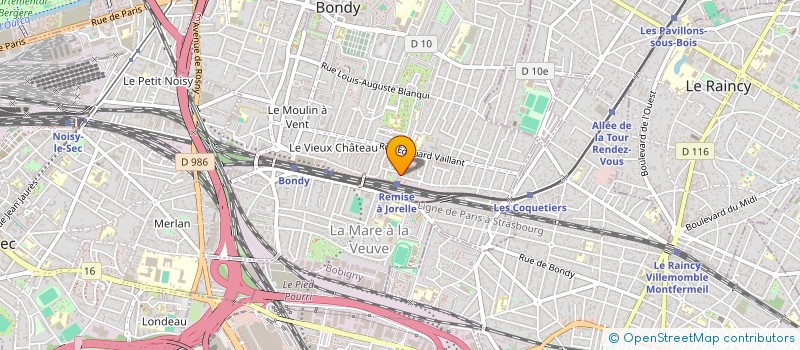 localisation de l'entreprise ISO CONCEPTION CALORIFUGE à BONDY