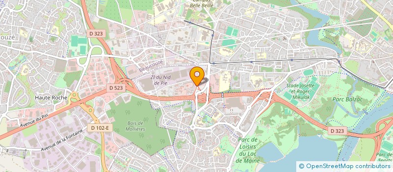 localisation de l'entreprise ISO CONFORT 49 à ANGERS
