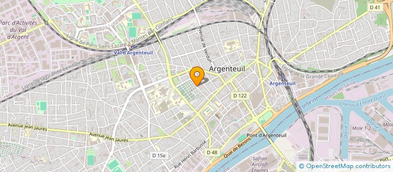 localisation de l'entreprise ISO CONSEIL à ARGENTEUIL