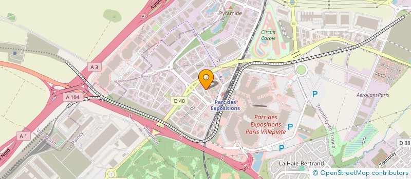 localisation de l'entreprise ISO CONSEIL IDF à VILLEPINTE