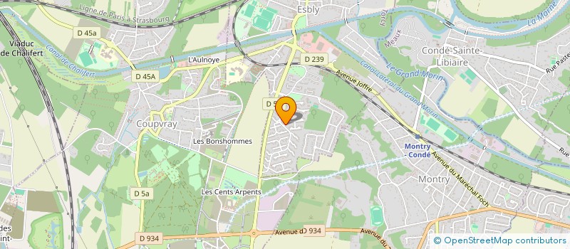 localisation de l'entreprise ISO CONSEIL RENOV à ESBLY