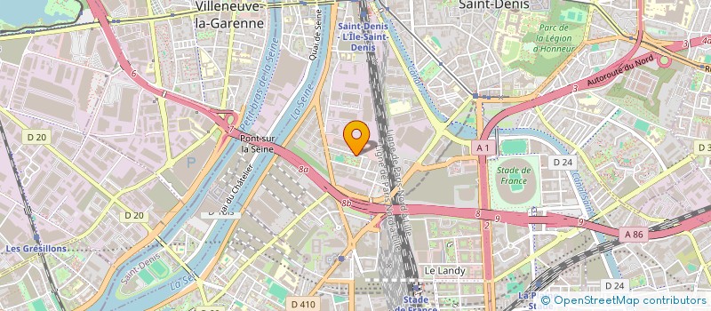 localisation de l'entreprise ISO CONSTRUCTION à SAINT-DENIS