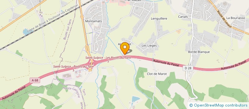 localisation de l'entreprise ISO CONSTRUCTIONS à SAINT-SULPICE-LA-POINTE