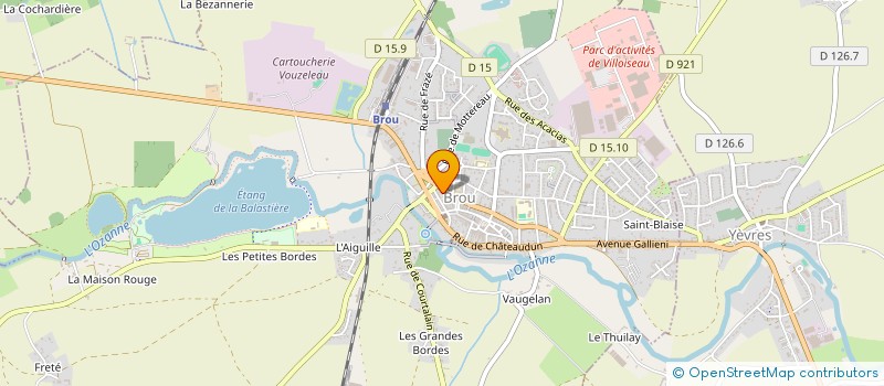 localisation de l'entreprise ISO'COUVERTURE à BROU