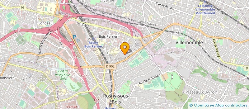 localisation de l'entreprise ISO CP à ROSNY-SOUS-BOIS