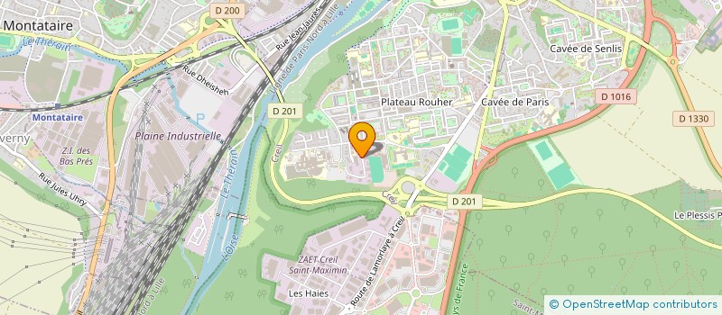 localisation de l'entreprise ISO-CROMETO  CREIL