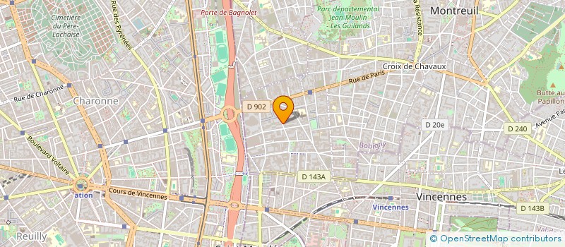 localisation de l'entreprise ISO DECO à MONTREUIL