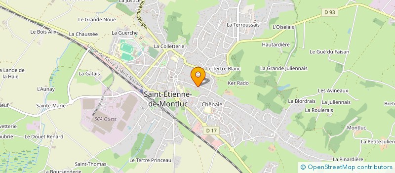 localisation de l'entreprise ISO DECO OUEST à SAINT-ETIENNE-DE-MONTLUC