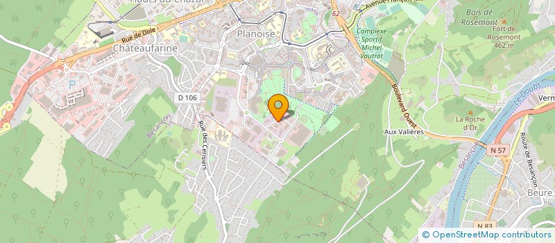 localisation de l'entreprise ISO DOOR SYSTEME à BESANCON