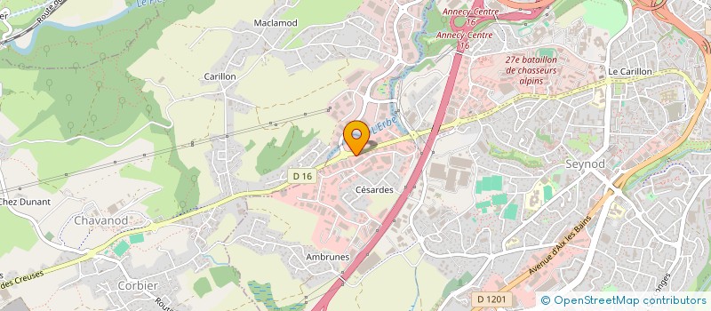 localisation de l'entreprise ISO EQUIPEMENTS 74 à ANNECY