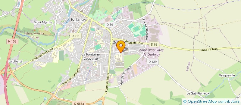 localisation de l'entreprise ISO ERFOD  FALAISE