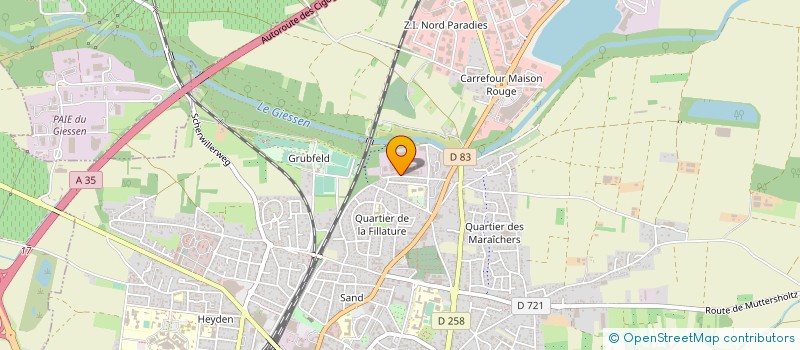 localisation de l'entreprise ISO EST à SELESTAT