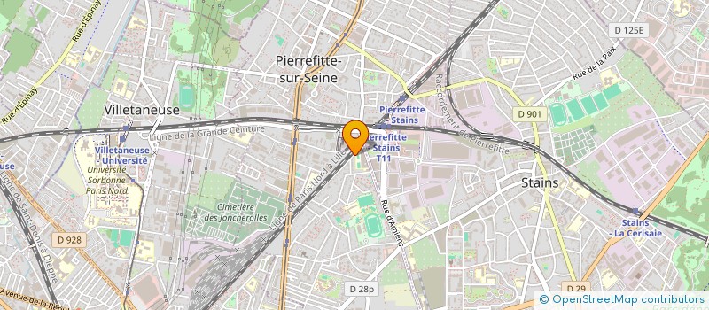 localisation de l'entreprise ISO ETANCHEITE à PIERREFITTE-SUR-SEINE