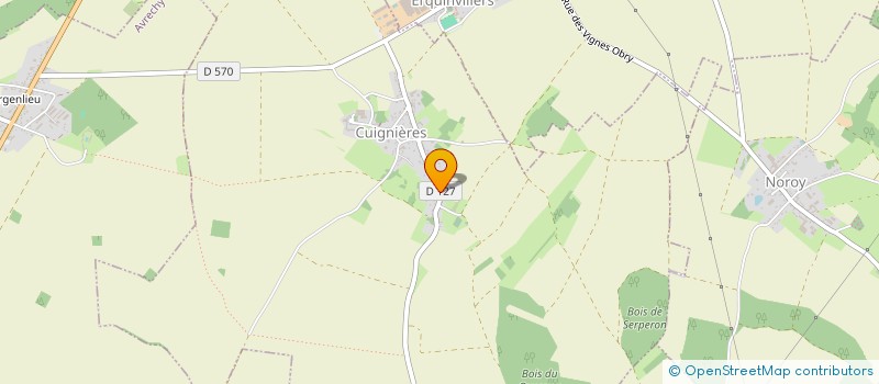 localisation de l'entreprise ISO-EX  CUIGNIERES