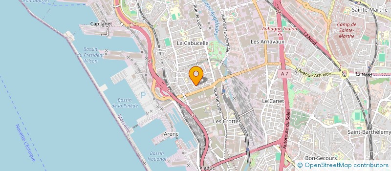 localisation de l'entreprise ISO - FACADE à MARSEILLE