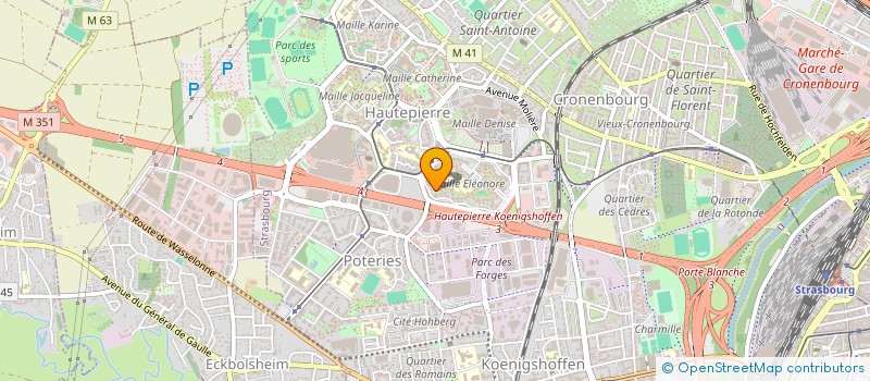 localisation de l'entreprise ISO FACADE PLATRERIE à STRASBOURG