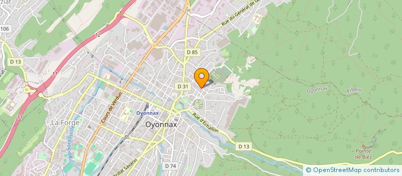 localisation de l'entreprise ISO FACADES 74 à OYONNAX