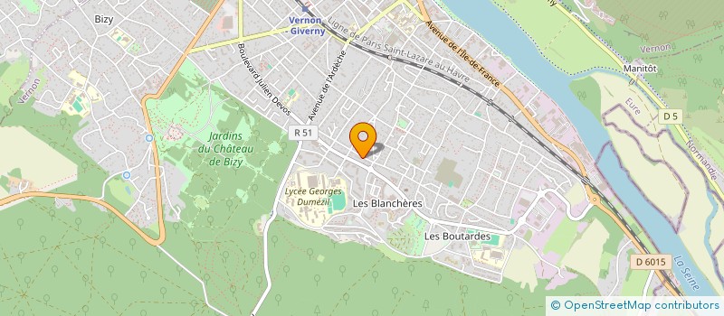 localisation de l'entreprise ISO-FACADES  VERNON