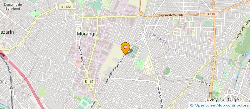 localisation de l'entreprise ISO FACE à MORANGIS