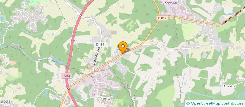 localisation de l'entreprise ISO & FACE 64 à TARNOS
