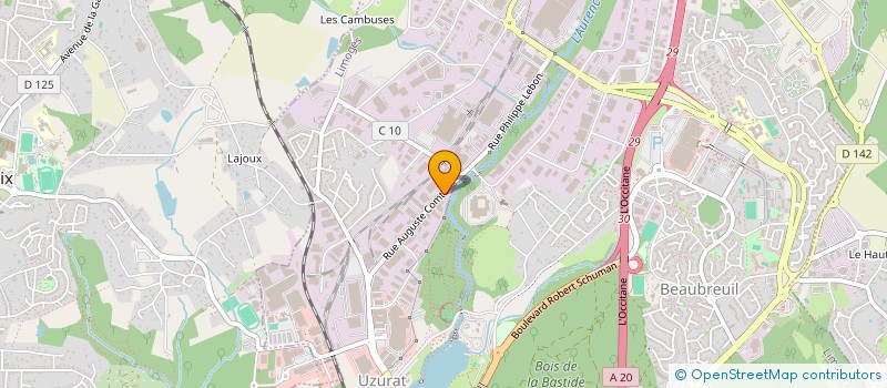 localisation de l'entreprise ISO FERM à LIMOGES