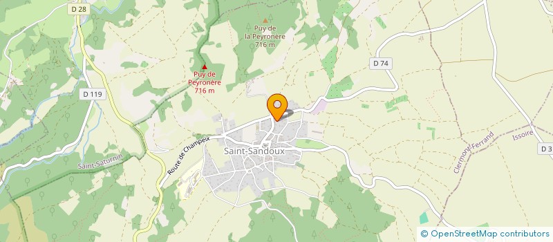 localisation de l'entreprise ISO-FERM HABITAT  COURNON-D'AUVERGNE