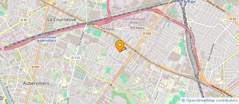localisation de l'entreprise ISO FRANCE à LA COURNEUVE