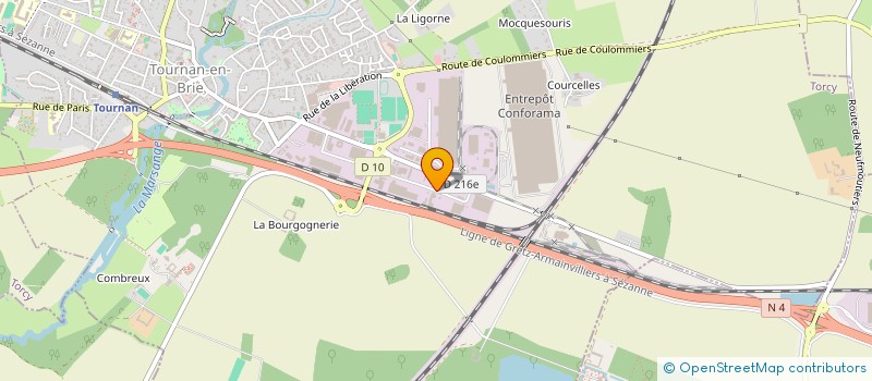 localisation de l'entreprise ISO FRANCE  TOURNAN-EN-BRIE