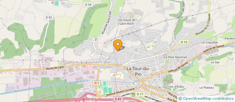 localisation de l'entreprise ISO FRANCE à LA TOUR-DU-PIN